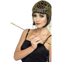 Sigarettenpijpje - goud - uitschuifbaar - Charleston - roaring twenties - jaren 20
