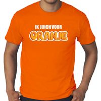 Grote maten oranje t-shirt ik juich voor oranje Holland / Nederland supporter EK/ WK voor heren - thumbnail