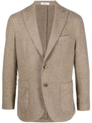 Boglioli blazer en laine à simple boutonnage - Tons neutres