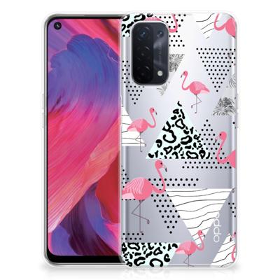 OPPO A93 5G | TPU Hoesje | Flamingo Triangle