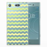 Sony Xperia XZ1 Compact | TPU bumper | Waves Yellow