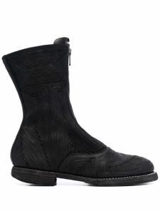 Guidi bottines à fermeture zippée - Noir