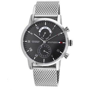 Tommy Hilfiger roestvrijstalen mesh-armbandhorloge voor heren, 44 mm