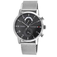 Tommy Hilfiger roestvrijstalen mesh-armbandhorloge voor heren, 44 mm