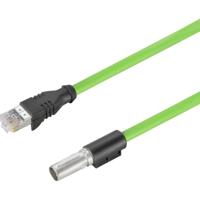 Weidmüller 2503730050 Sensor/actuator dataconnector, geassembleerd Aantal polen (sensoren): 8 Stekker, recht 0.50 m 1 stuk(s)