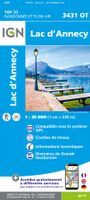 Wandelkaart - Topografische kaart 3431OT Lac d'Annecy | IGN - Institut