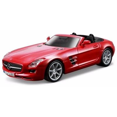 Modelauto - Mercedes SLS AMG roaster cabrio - rood - schaal 1:32 - speelgoedauto