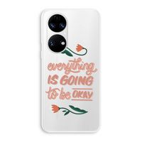 Optimistic flower girl: Huawei P50 Transparant Hoesje