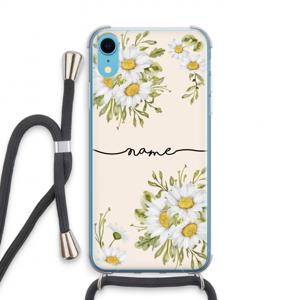 Daisies: iPhone XR Transparant Hoesje met koord