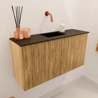 Toiletmeubel Mondiaz Joya | 80 cm | Meubelkleur Oak | Faye wastafel Urban Midden | Zonder kraangat(en) Toiletmeubel Mondiaz Joya | 80 cm | Meubelkleur Oak | Faye wastafel Urban Midden | Zonder kraangat(en)