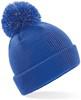 Beechfield CB406B Junior Reflective Bobble Beanie - Bright Royal - One Size - thumbnail