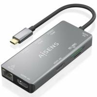 USB-HUB Aisens ASUC-9P018-GR Grijs