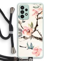 Japanse bloemen: Samsung Galaxy A52s 5G Transparant Hoesje met koord