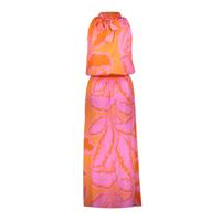 Geisha Dress Halter 67358-70 Lange Jurken 445 Fuchsia/orange