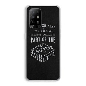Life: Oppo A94 5G Transparant Hoesje