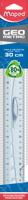 Liniaal maped geometric met handgreep 30cm