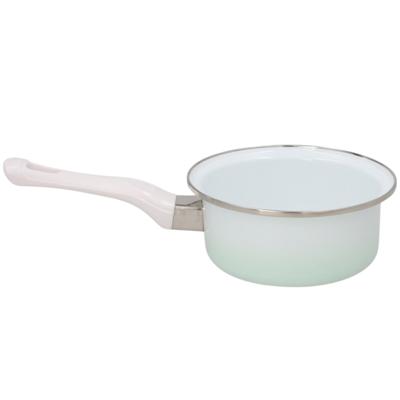 Gerimport Steelpan / sauspan - alle warmtebronnen - wit - D18 cm - emaille