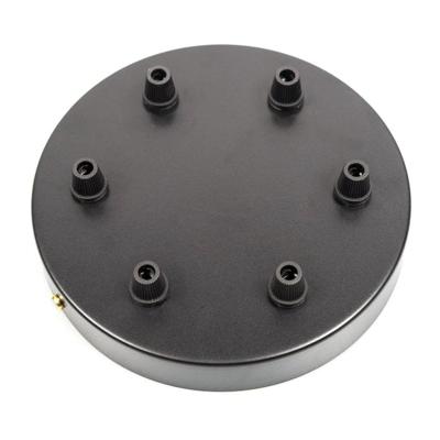 Grote kap compleet zwart 160mm 6 uitgangen