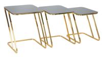 TAFEL EENVOUDIGE SET 3 STUKS CM 44X50,5X55,5-39X49X51-34X47X45