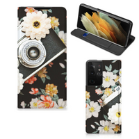 Samsung Galaxy S21 Ultra Stand Case Vintage Camera - thumbnail