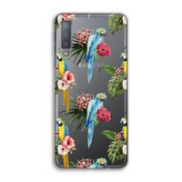Kleurrijke papegaaien: Samsung Galaxy A7 (2018) Transparant Hoesje
