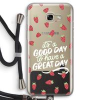 Don't forget to have a great day: Samsung Galaxy A5 (2017) Transparant Hoesje met koord