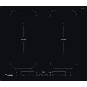 Indesit IB 88B60 NE Zwart Ingebouwd 59 cm Inductiekookplaat zones 4 zone(s)