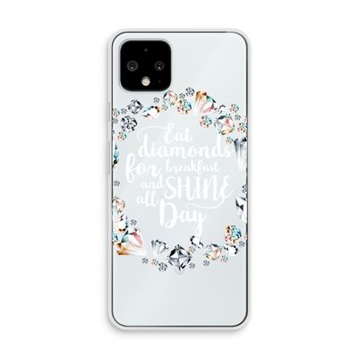 Diamonds: Pixel 4 Transparant Hoesje