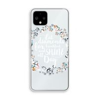 Diamonds: Pixel 4 Transparant Hoesje