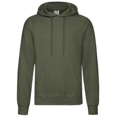 Fruit of the Loom Sweater - met capuchon - olijfgroen - volwassenen - Hoodie Fruit of the Loom Sweater - met capuchon - olijfgroen - volwassenen - Hoodie