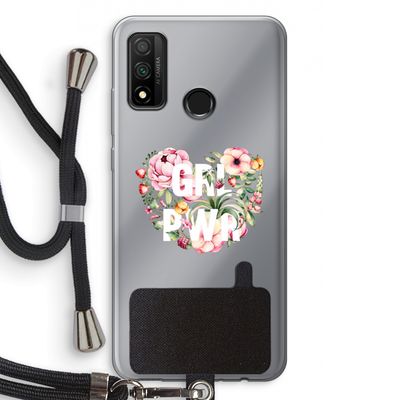 GRL PWR Flower: Huawei P Smart (2020) Transparant Hoesje met koord