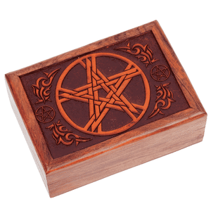 Tarotdoos Pentagram Gegraveerd