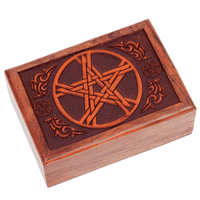 Tarotdoos Pentagram Gegraveerd - thumbnail