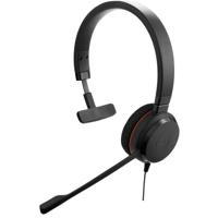 Jabra evolve 20 ms mono usb on-ear headset (zwart)