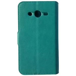 Galaxy Core 2 hoesje aqua blauw