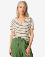 HEMA Dames T-shirt Evie Strepen Multi (multi)