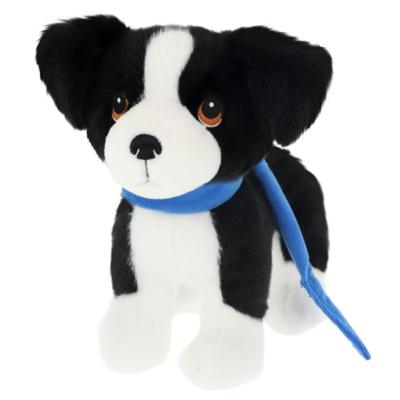 Keel Toys pluche Border Collie - knuffeldier - zwart / wit - 23 cm