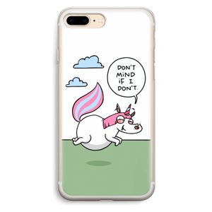 Unicorn: iPhone 7 Plus Transparant Hoesje