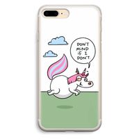 Unicorn: iPhone 7 Plus Transparant Hoesje
