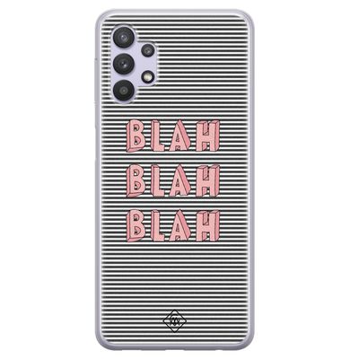 Samsung Galaxy A32 5G siliconen hoesje - Blah blah blah