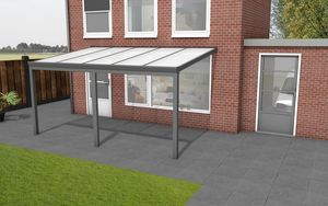 Aluminium aanbouwveranda Velvetline 500x250 cm - Polycarbonaat dak