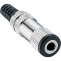 Lumberg 1522 03 Jackplug 3.5 mm Bus, recht Aantal polen: 2 Mono Zilver 1 stuk(s) - thumbnail