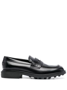 Tod's mocassins en cuir à bout carré - Noir