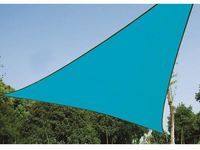 Perel schaduwdoek driehoekig 3,6 meter polyester hemelsblauw