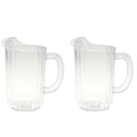 Schenkkan - 3x - kunststof - 1,4 liter - water karaf - stijlvol design