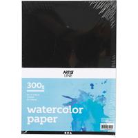 Creativ Company Aquarelpapier zwart a4 300gr, 10 vellen