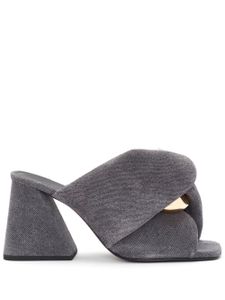 JW Anderson mules à brides croisées - Gris