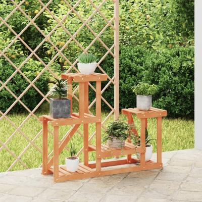VidaXL Plantenstandaard 90x25x73,5 cm massief vurenhout