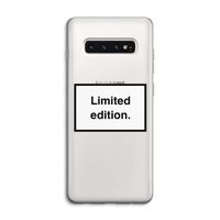 Limited edition: Samsung Galaxy S10 4G Transparant Hoesje