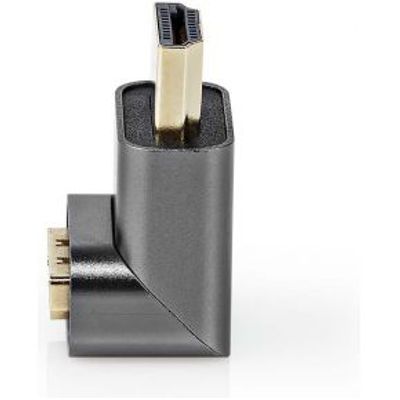 HDMI©-Adapter | HDMI Male / HDMI© Connector | HDMI Female / HDMI© Output | Verguld | 270° Geh
